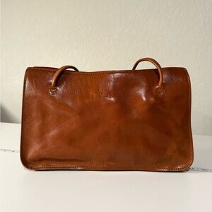 Vintage Monsac Leather Shoulder Purse